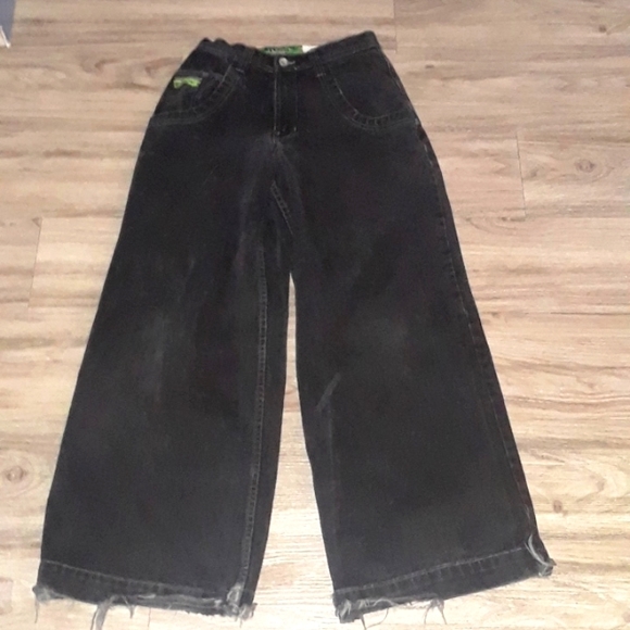 JNCO Other - Vintage JNCO Black Jeans Funktion 104 26" Leg Opening Power Surge
